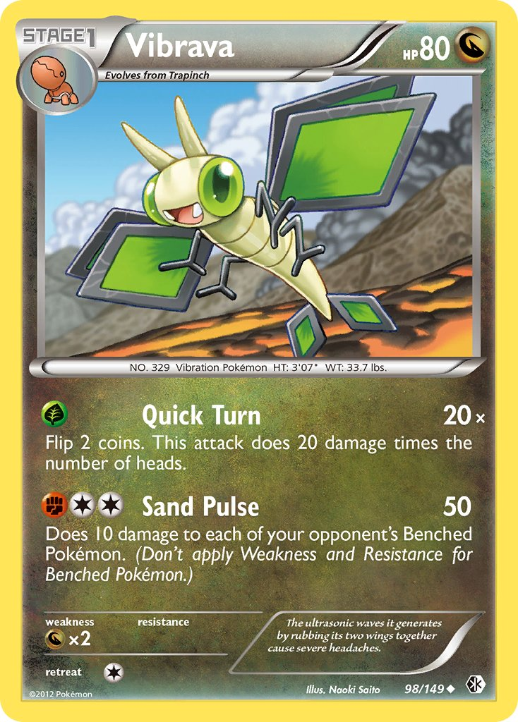 Vibrava Pokémon card
