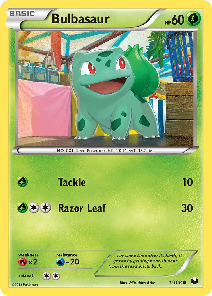 Bulbasaur Pokémon card