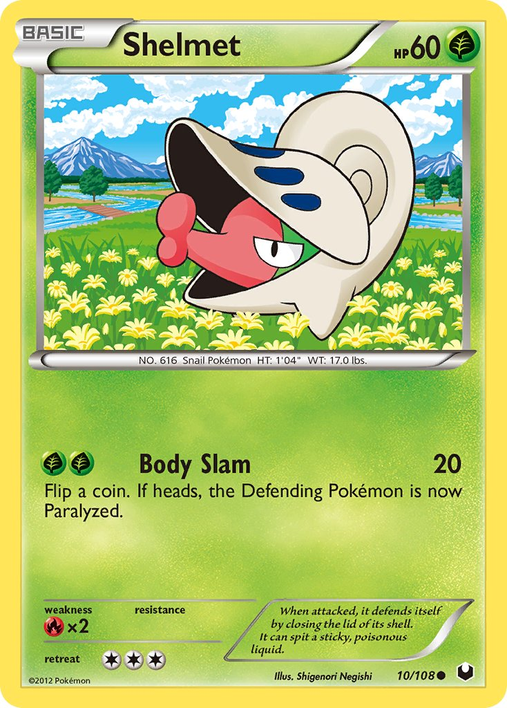 Shelmet Pokémon card