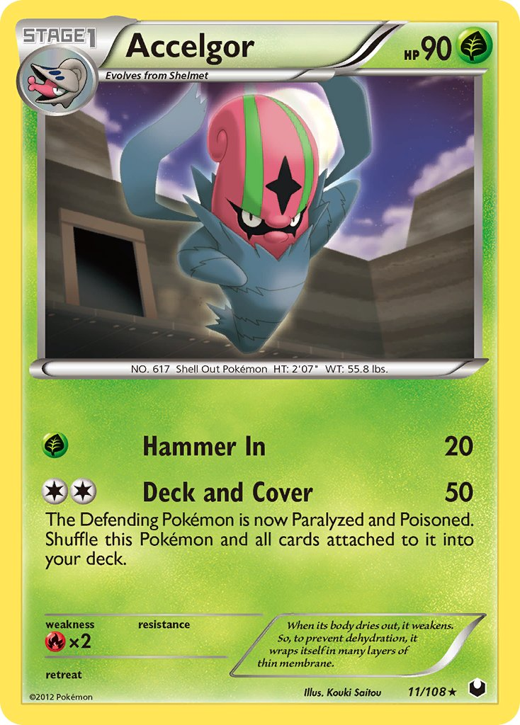 Accelgor Pokémon card