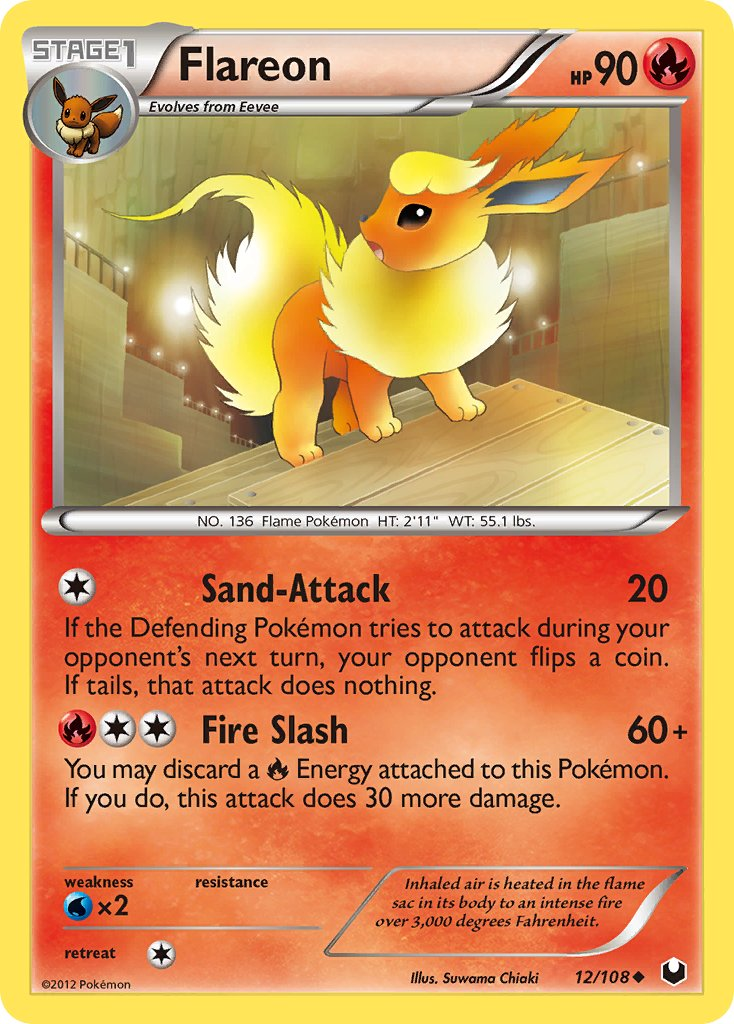 Flareon Pokémon card