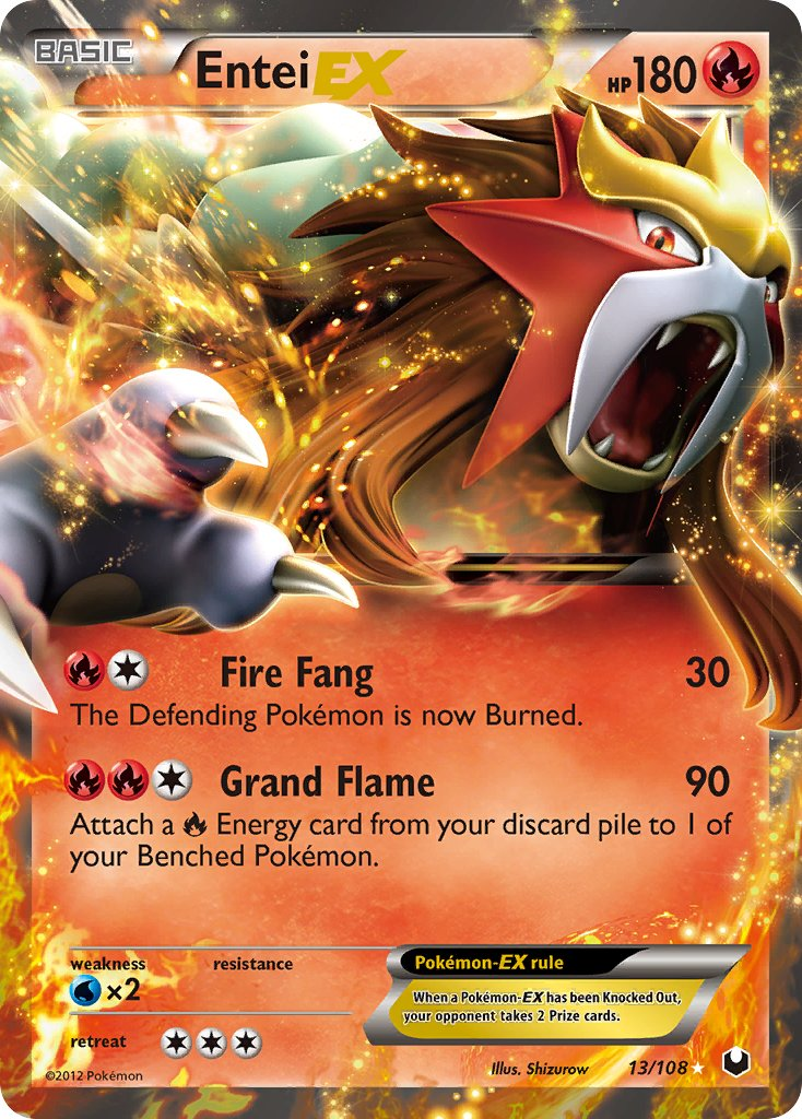 Entei EX Pokémon card