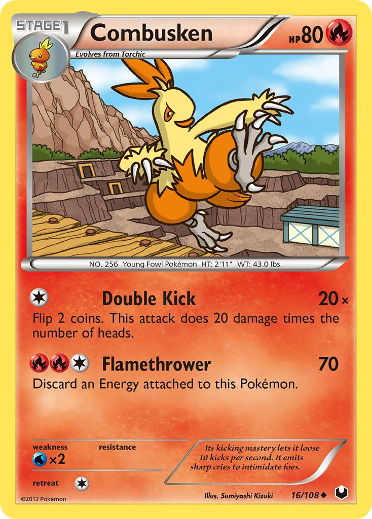 Combusken Pokémon card