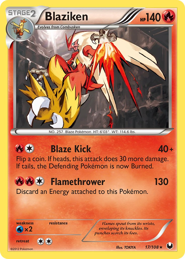 Blaziken Pokémon card