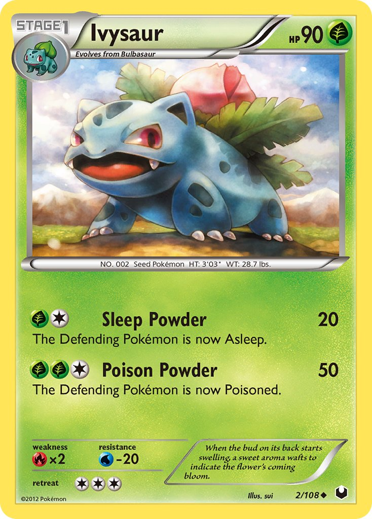 Ivysaur Pokémon card