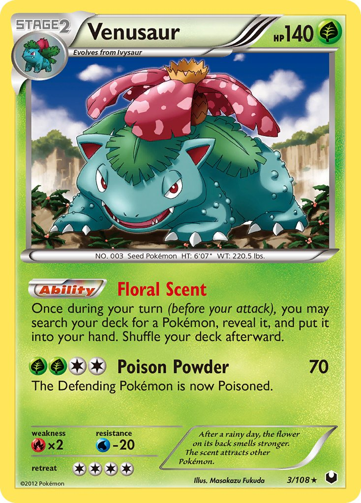 Venusaur Pokémon card