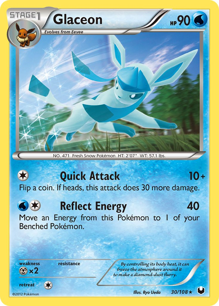 Glaceon Pokémon card