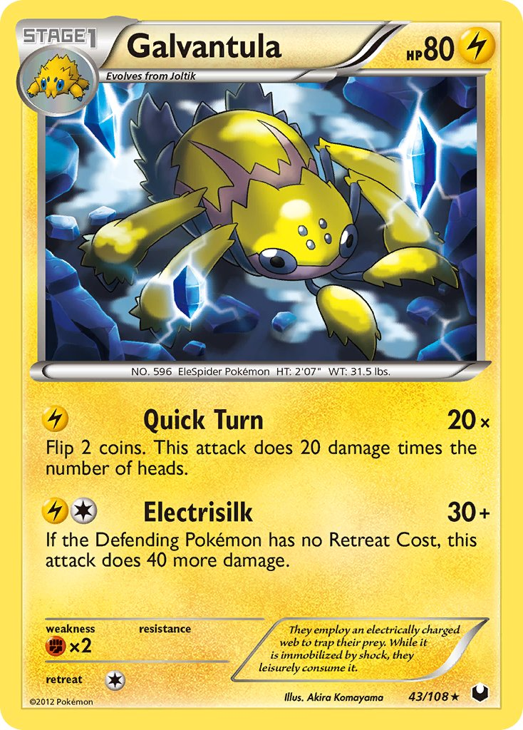 Galvantula Pokémon card
