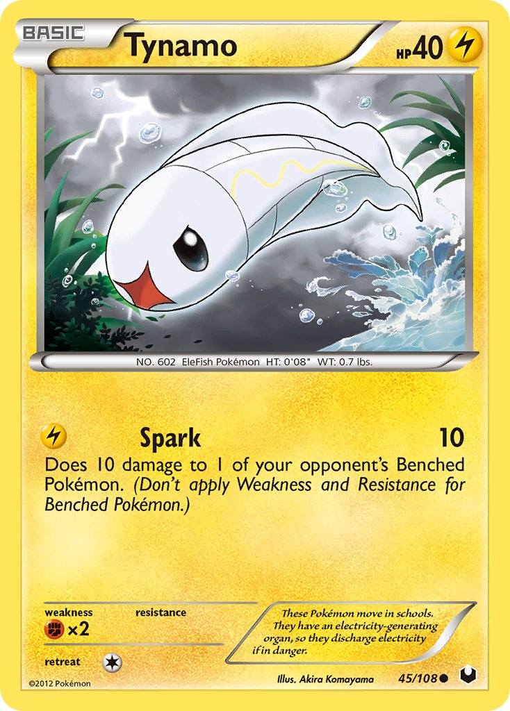 Tynamo Pokémon card