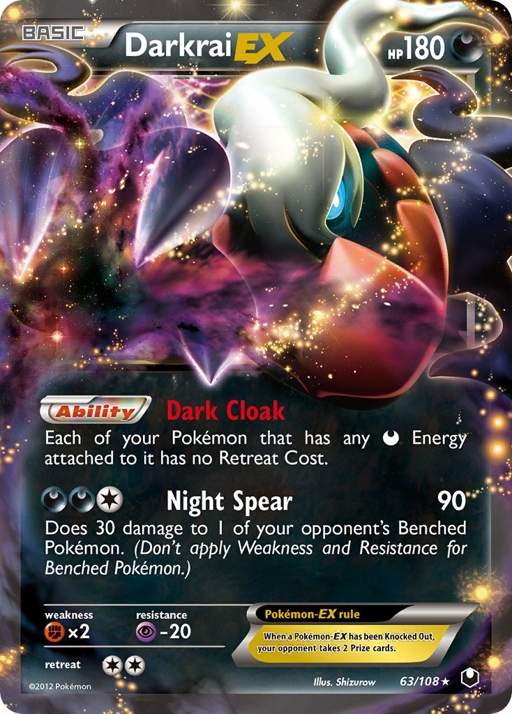 Darkrai EX Pokémon card
