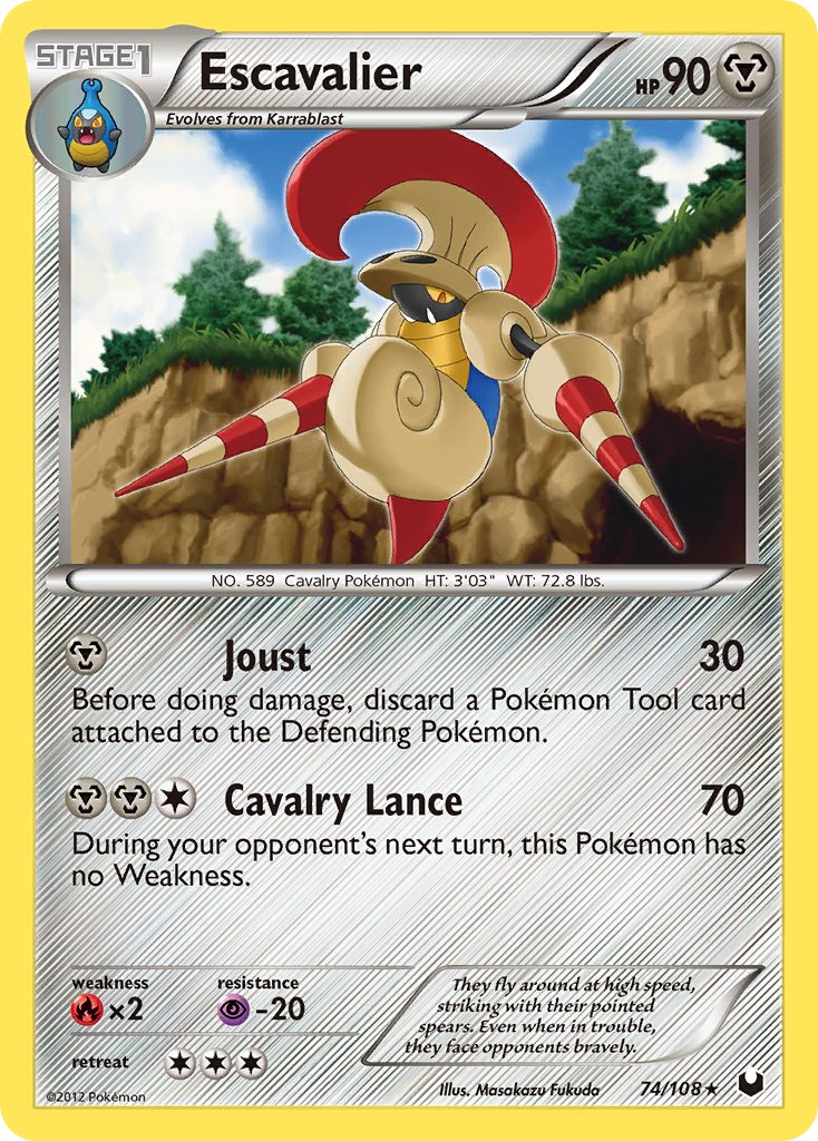 Escavalier Pokémon card