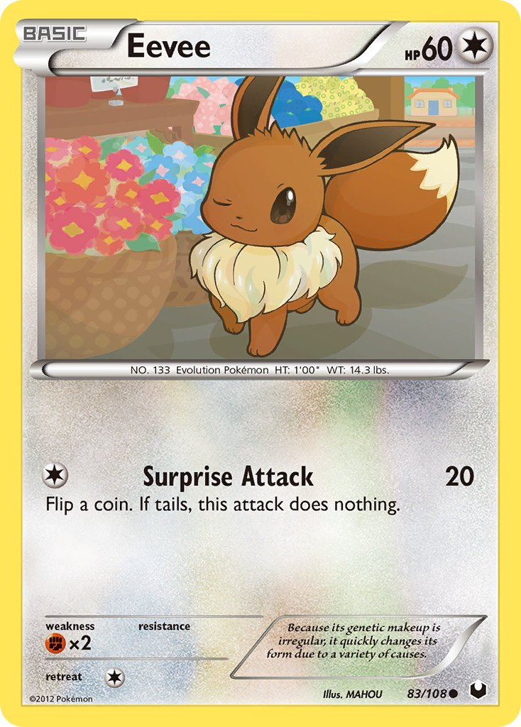 Eevee Pokémon card