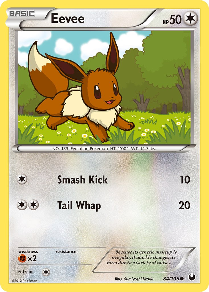 Eevee Pokémon card