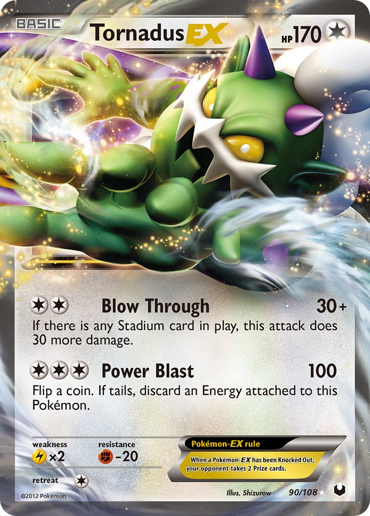 Tornadus EX Pokémon card