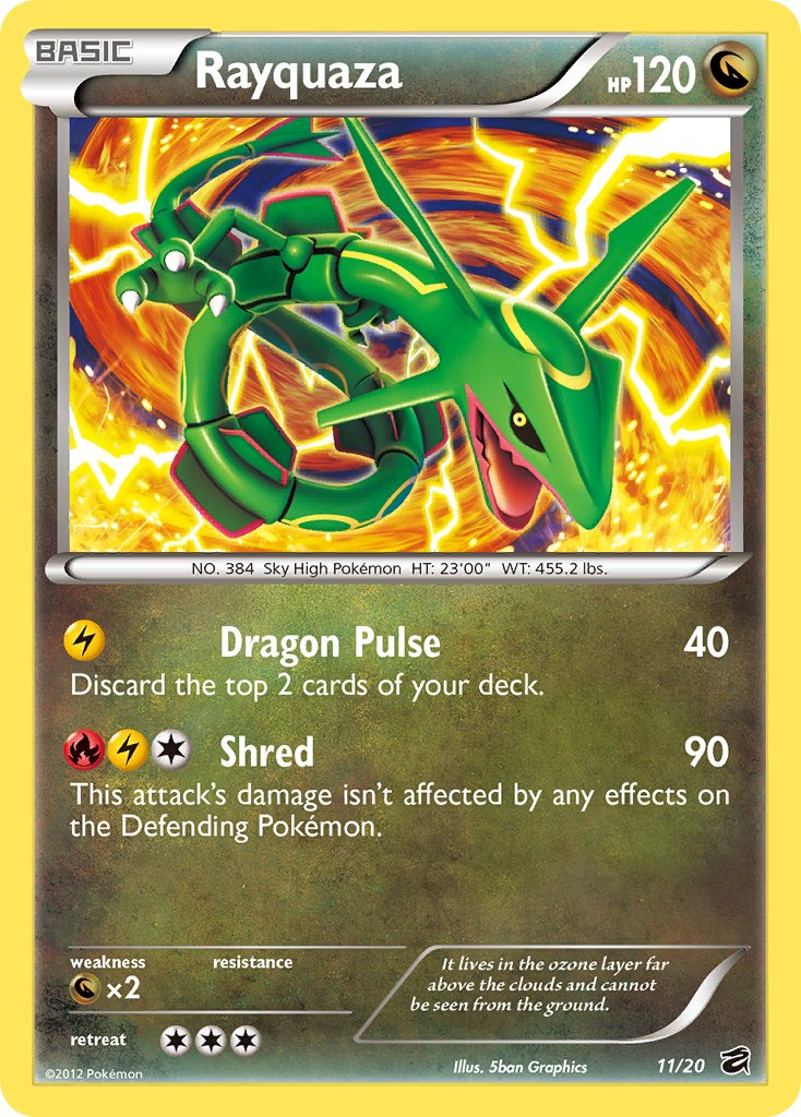 Rayquaza Pokémon card