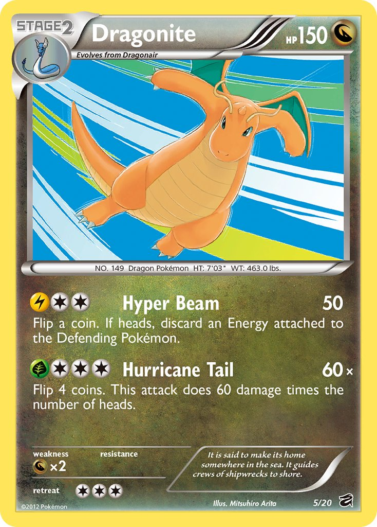 Dragonite Pokémon card