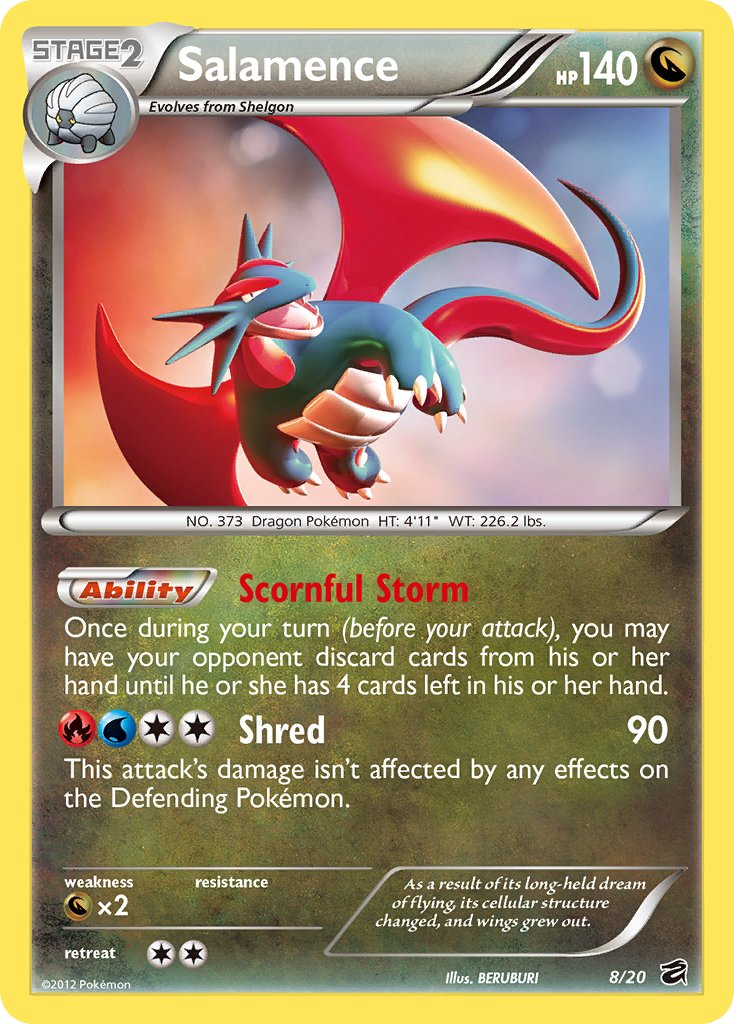 Salamence Pokémon card
