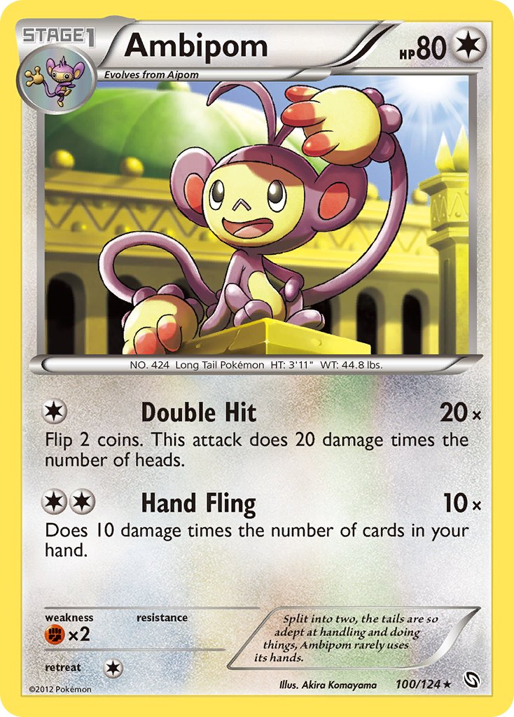 Ambipom Pokémon card