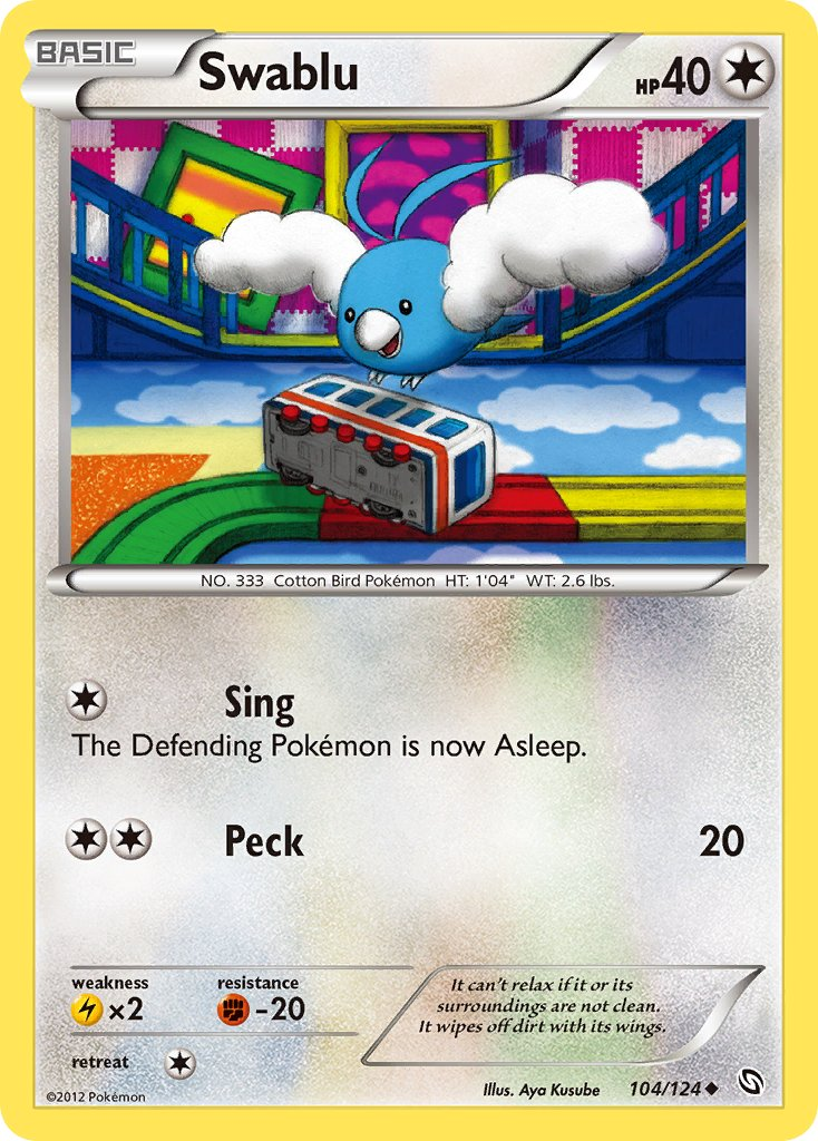 Swablu Pokémon card