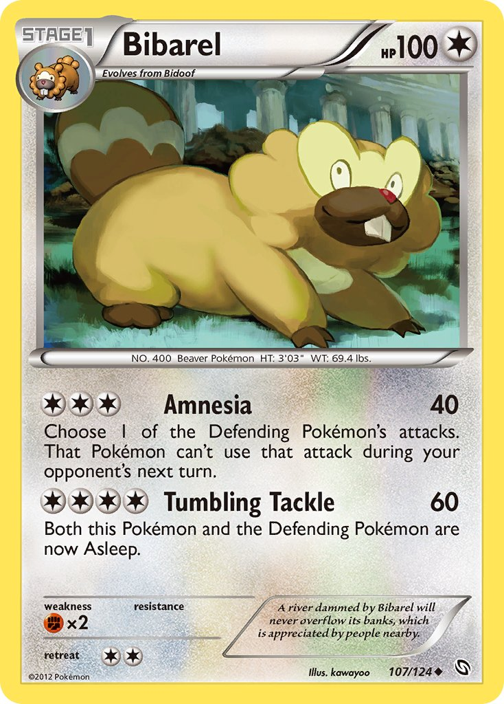 Bibarel Pokémon card