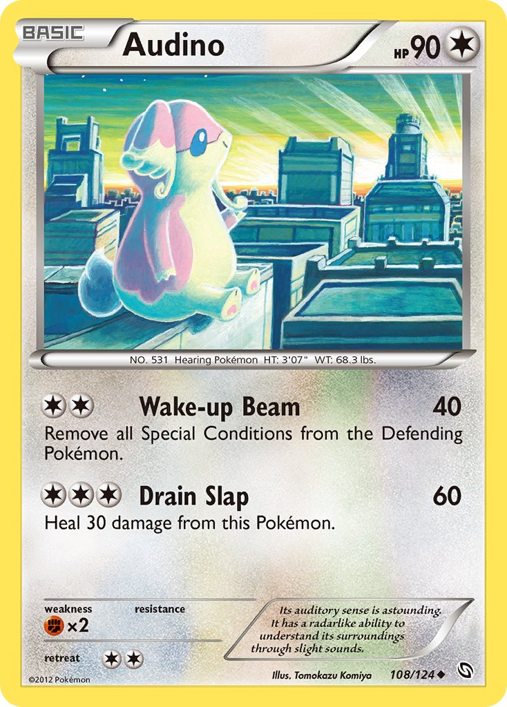 Audino Pokémon card