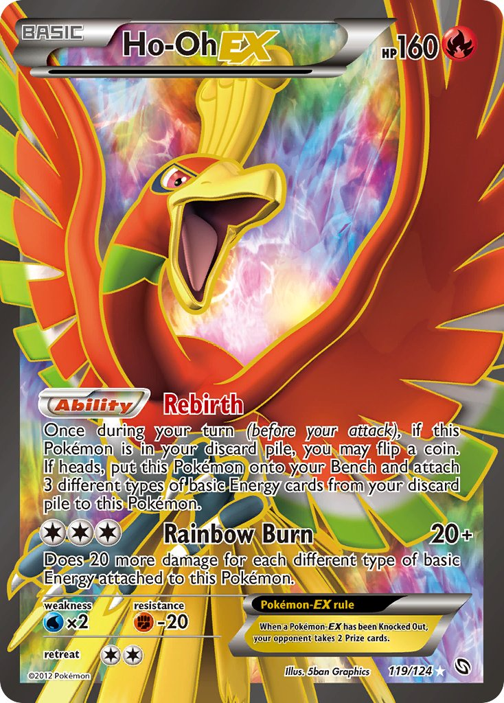 Ho-Oh EX Pokémon card