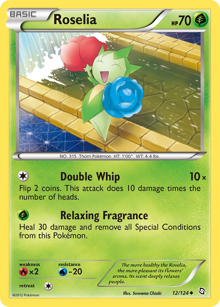 Roselia Pokémon card