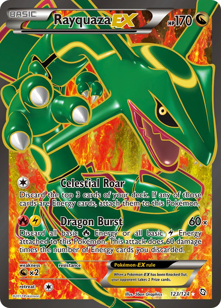 Rayquaza EX Pokémon card