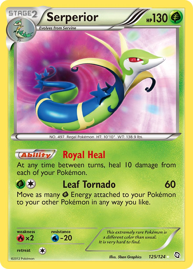 Serperior Pokémon card