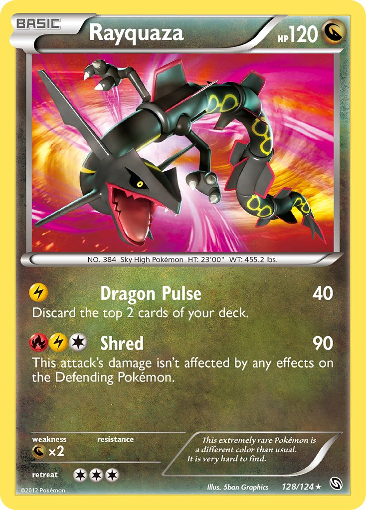 Rayquaza Pokémon card