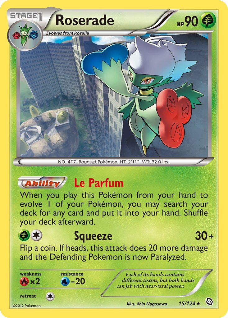 Roserade Pokémon card