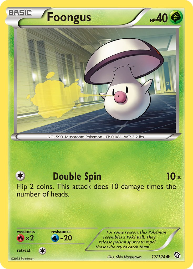 Foongus Pokémon card
