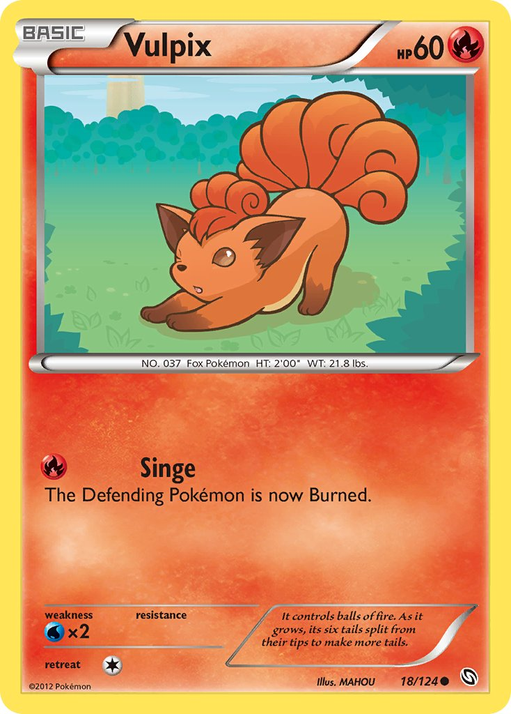 Vulpix Pokémon card