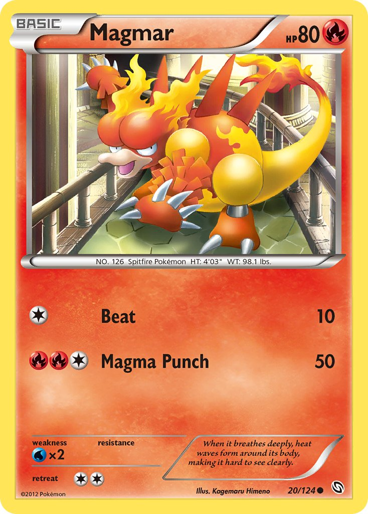 Magmar Pokémon card