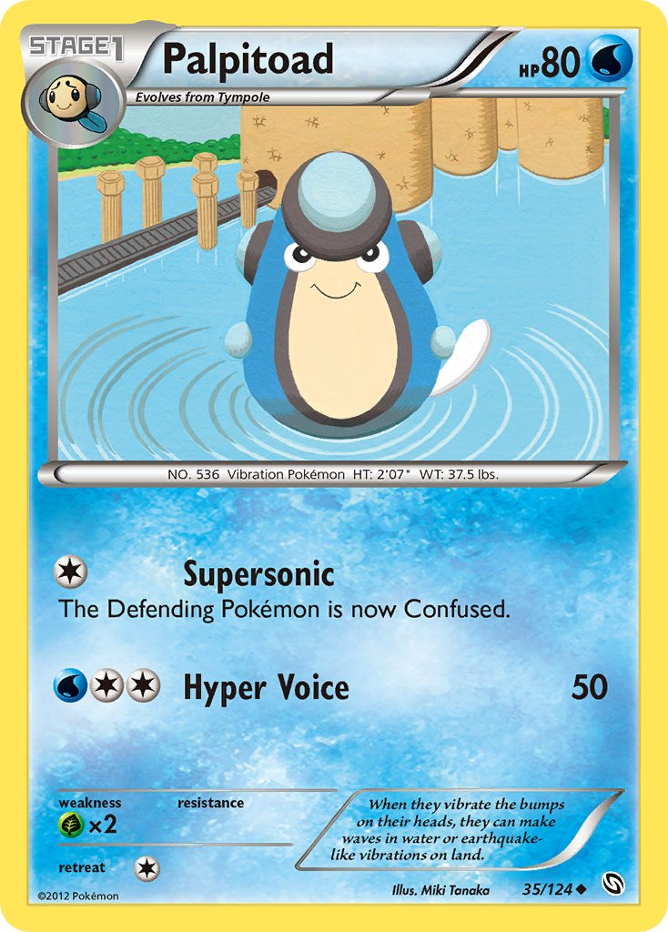 Palpitoad Pokémon card