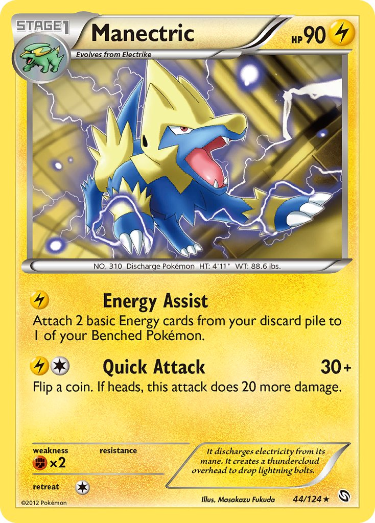 Manectric Pokémon card