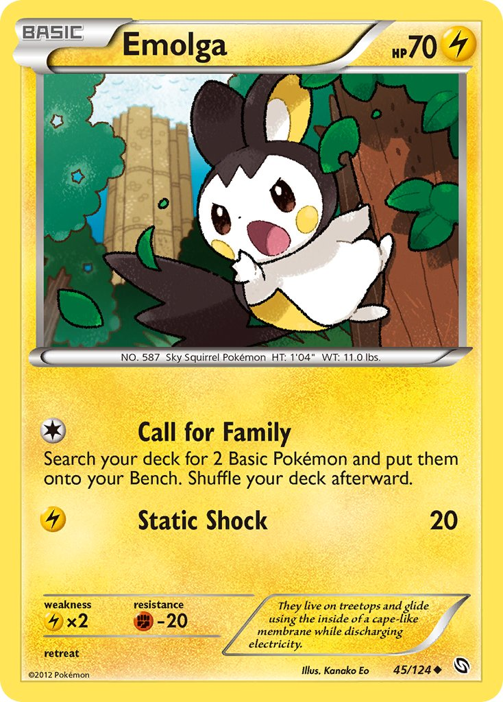 Emolga Pokémon card
