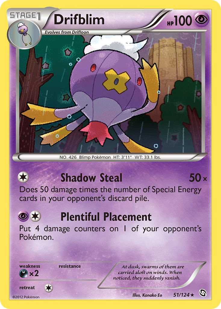 Drifblim Pokémon card
