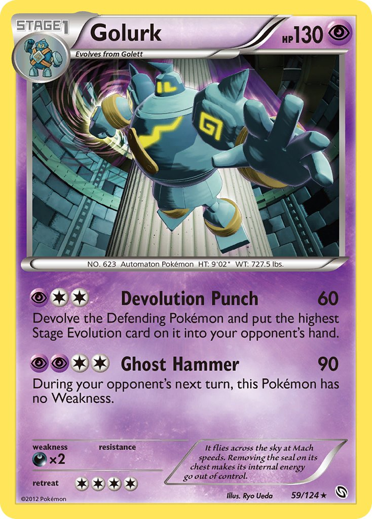 Golurk Pokémon card