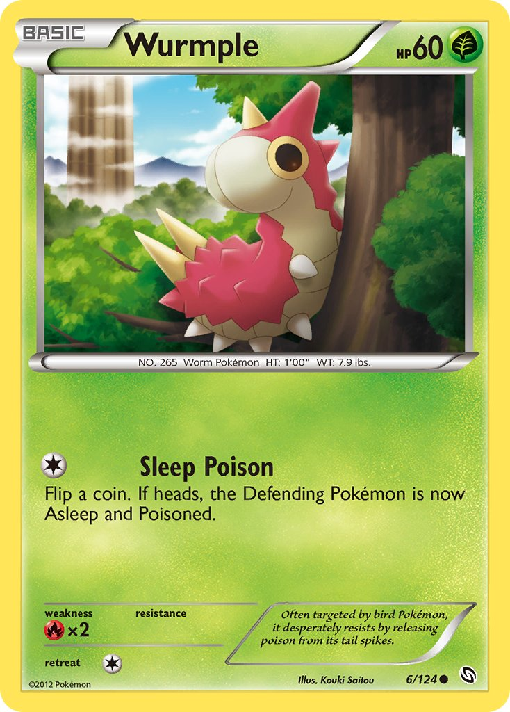 Wurmple Pokémon card