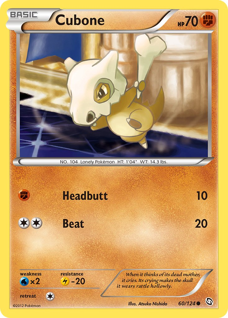 Cubone Pokémon card