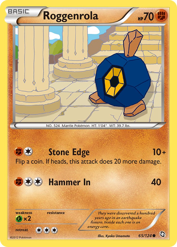 Roggenrola Pokémon card