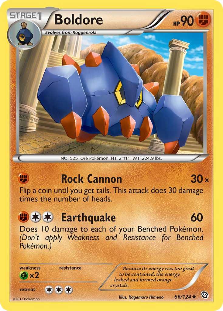 Boldore Pokémon card