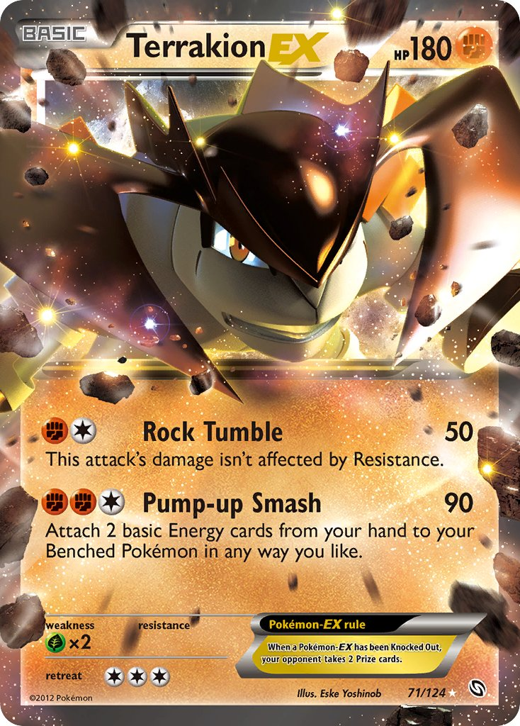 Terrakion EX Pokémon card