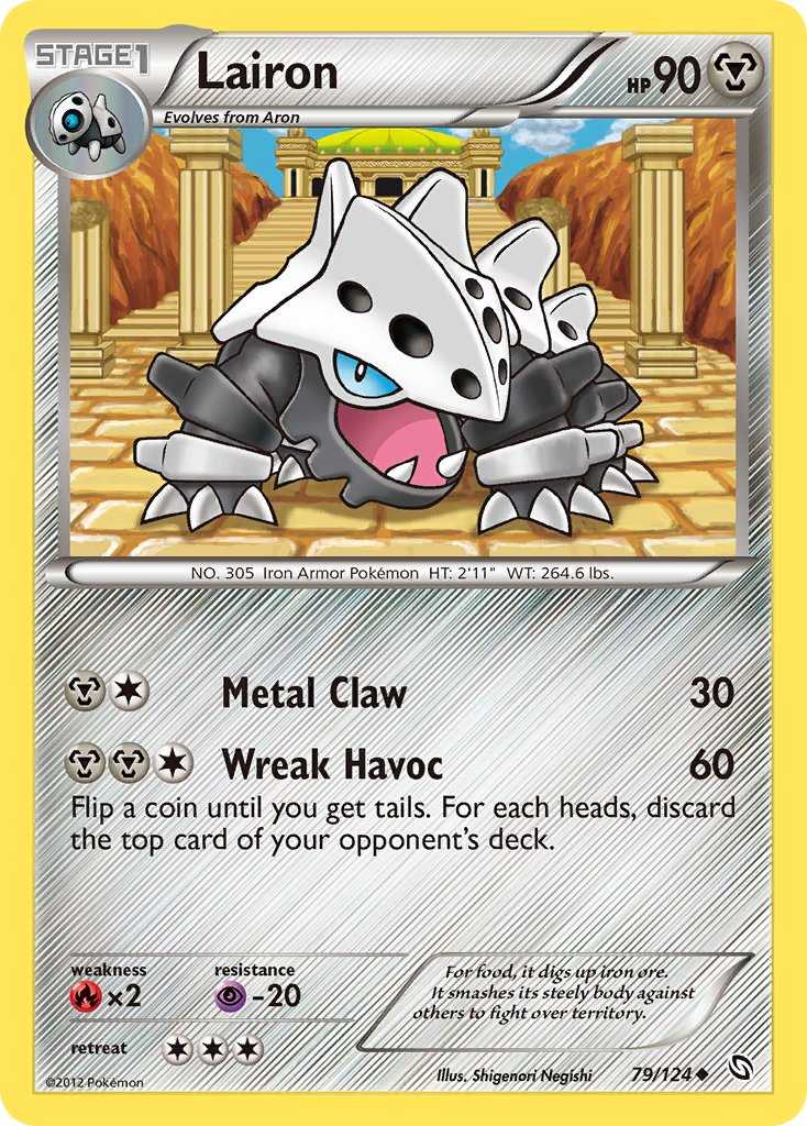 Lairon Pokémon card
