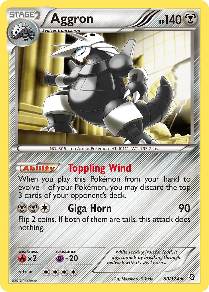 Aggron Pokémon card