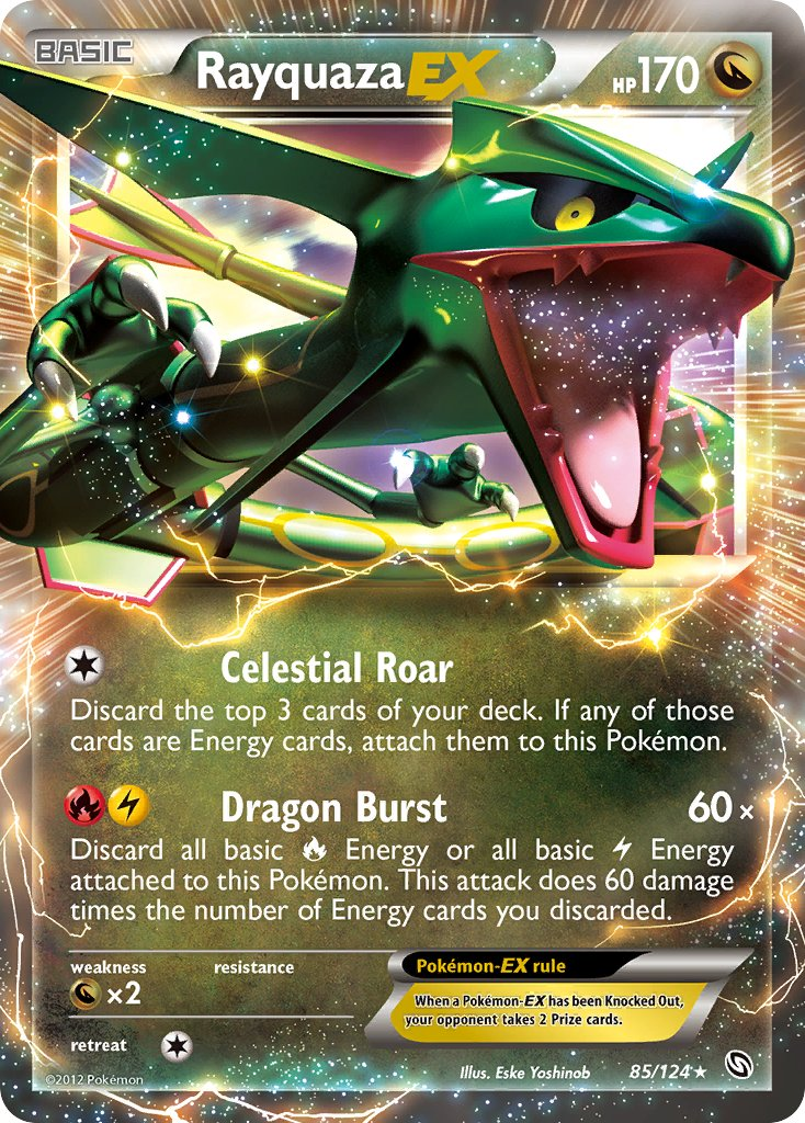 Rayquaza EX Pokémon card