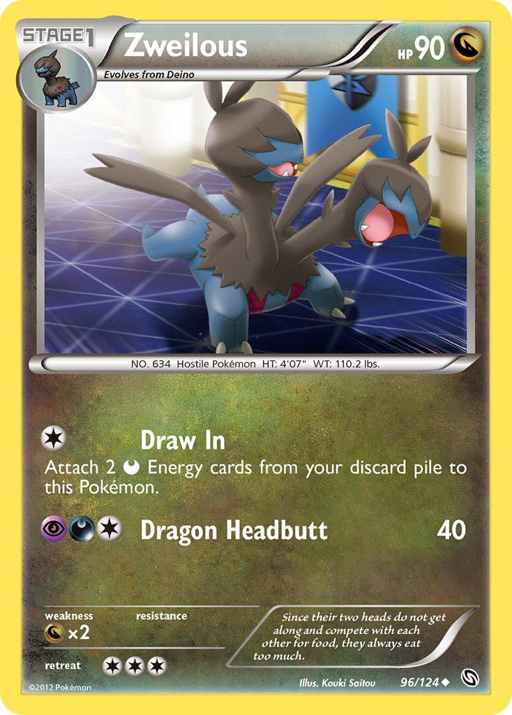 Zweilous Pokémon card