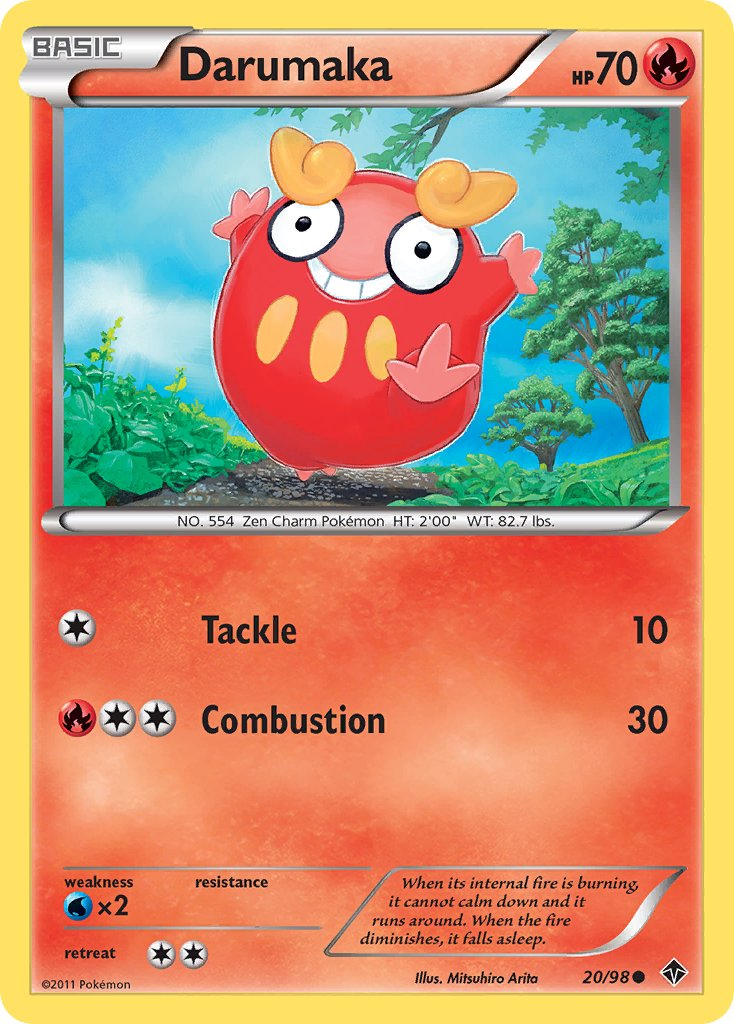 Darumaka Pokémon card