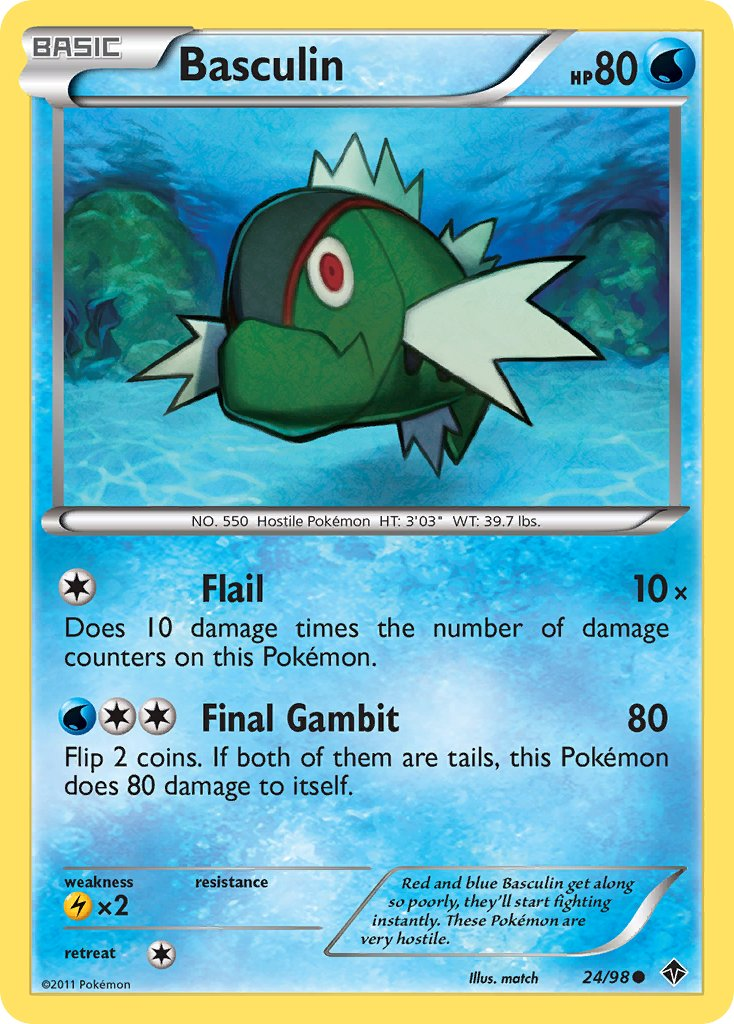 Basculin Pokémon card